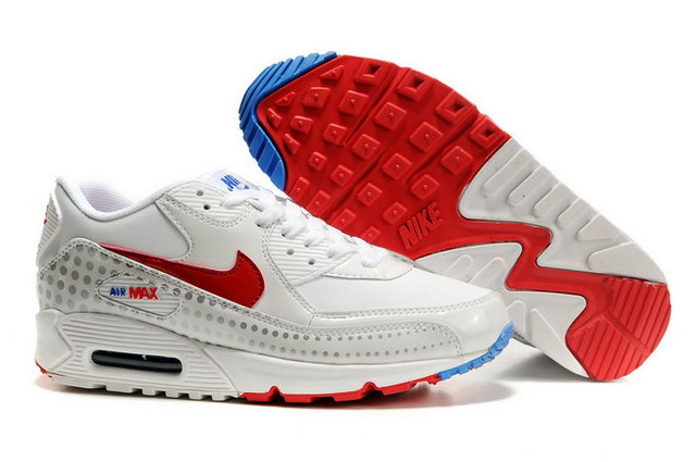 Womens Nike Air Max 90 Shoes White Voltage Cherry